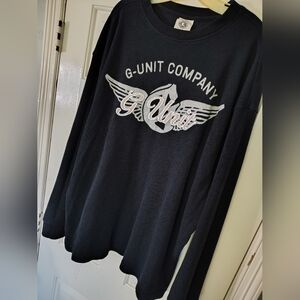 Retro Y2K G-Unit Company heavy weight black thermal long sleeve shirt Size 3X